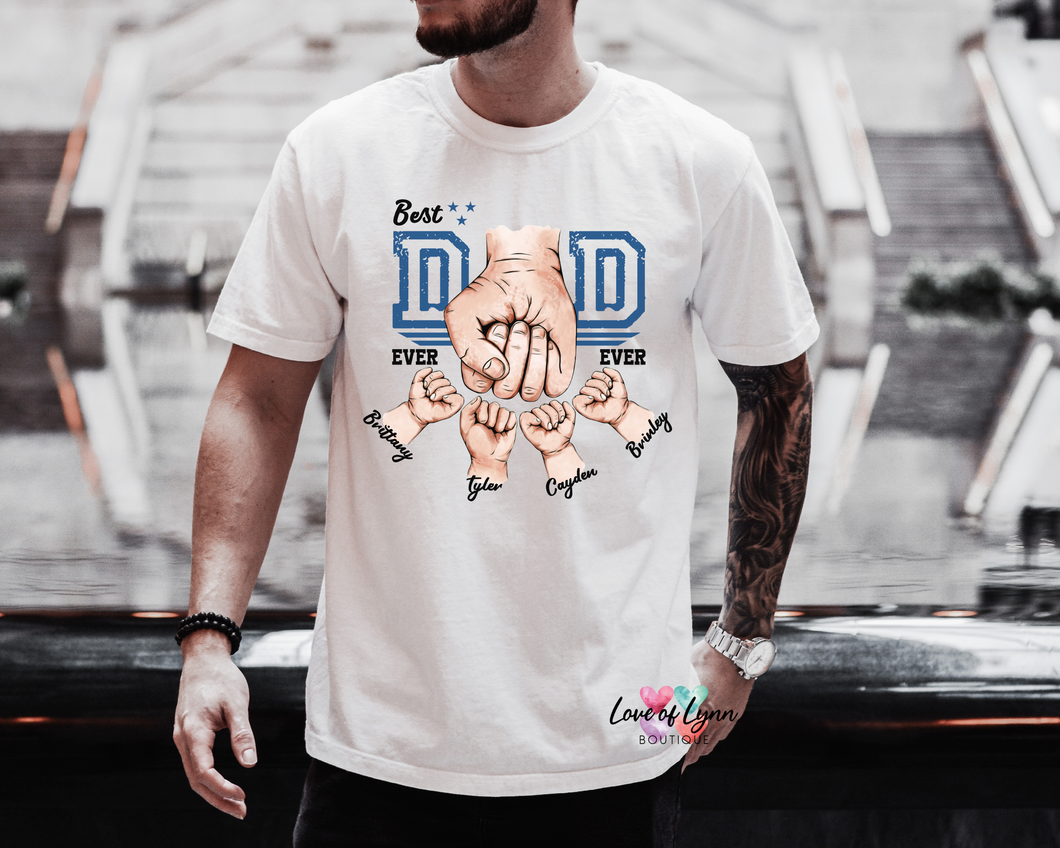 Best Dad Ever Fist Bump Tee