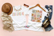 Load image into Gallery viewer, Jesus Loves Me with Floral Cross Back
