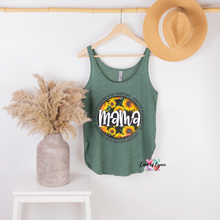 Load image into Gallery viewer, Mama Sunflower Tank
