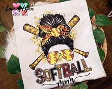 Load image into Gallery viewer, Softball Mom Messy Bun
