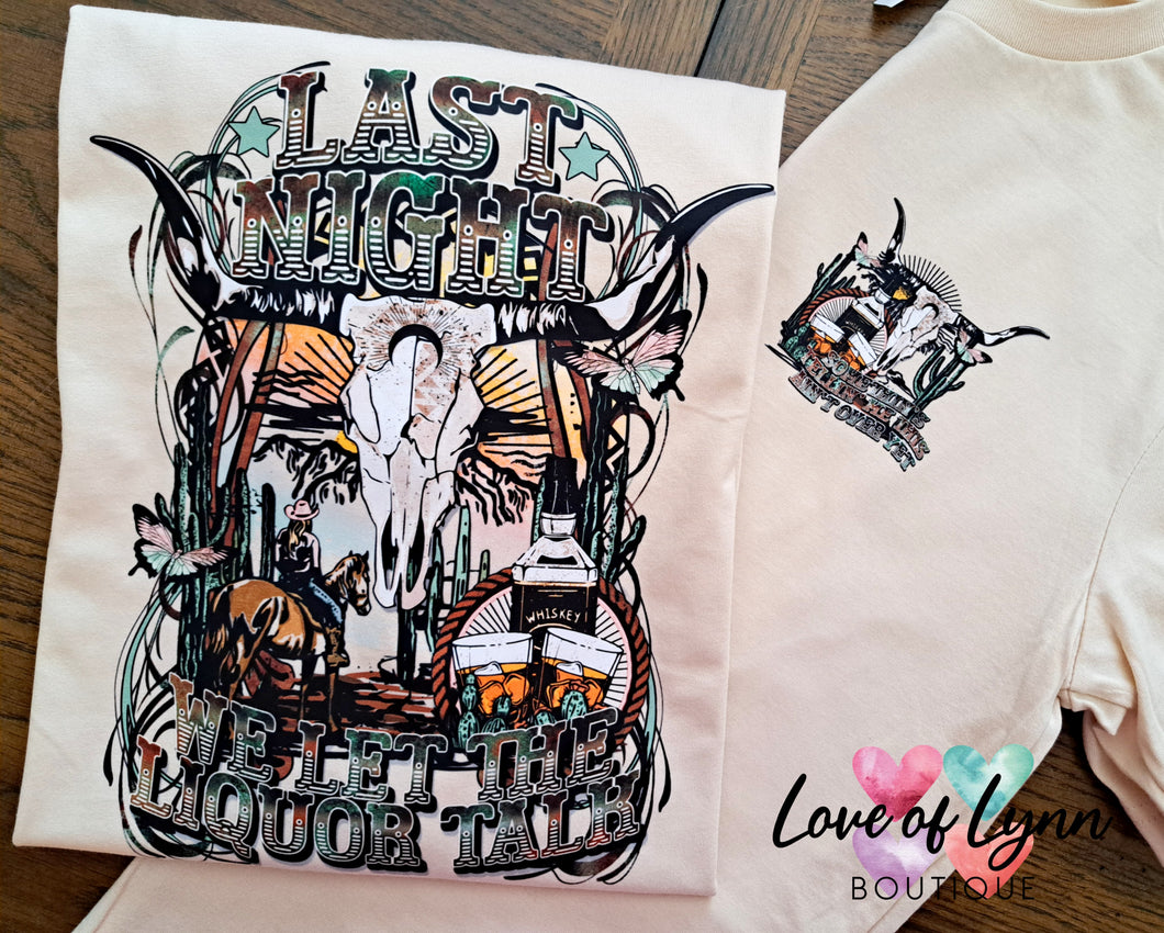 Last Night Comfort Colors Tee