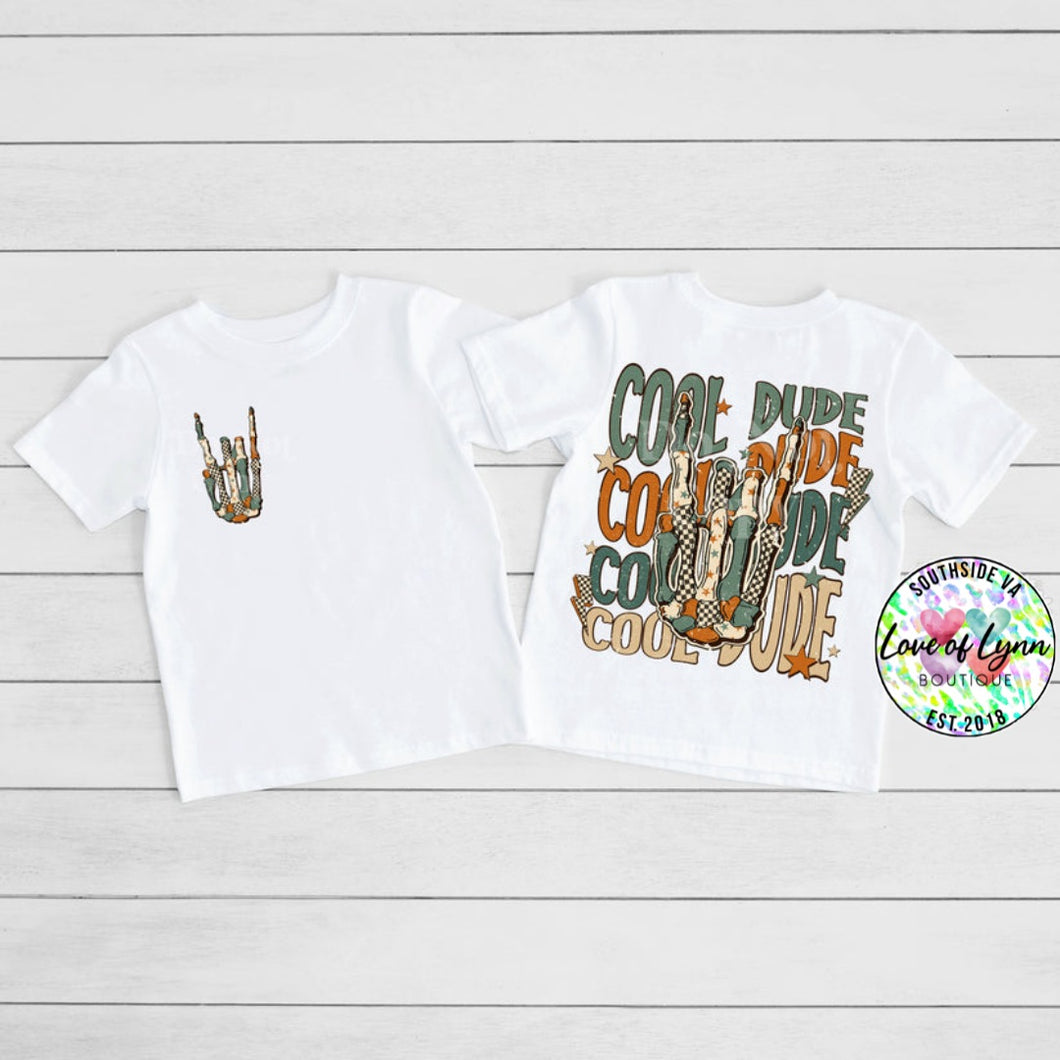 Cool Dude Rocker Front & Back Youth