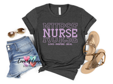 Load image into Gallery viewer, Nurse Stacked Purple

