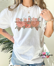 Load image into Gallery viewer, She is Strong Boho Floral
