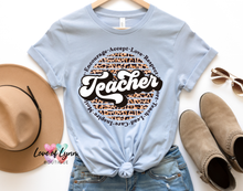 Load image into Gallery viewer, Teacher Leopard Circle

