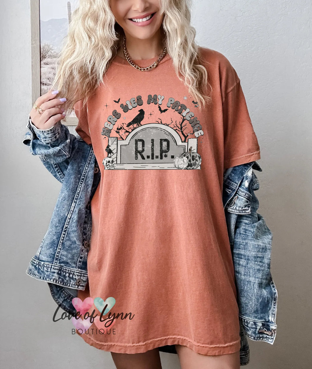 Here Lies My Patience [Comfort Colors]